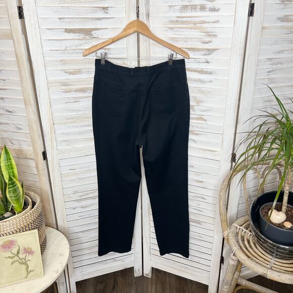 ST. JOHN SPORT Women's Size 10 Cotton Trouser Pant 5 Pocket Jean Black Preppy - Picture 3 of 13
